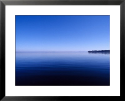 Clear Blue Sky Reflected In A Still Lake Surface, Metung, Gippsland Lakes, Victoria, Australia by Jason Edwards Pricing Limited Edition Print image