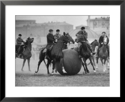 Push Ball Game At The Hippodrome Stadium by Howard Sochurek Pricing Limited Edition Print image