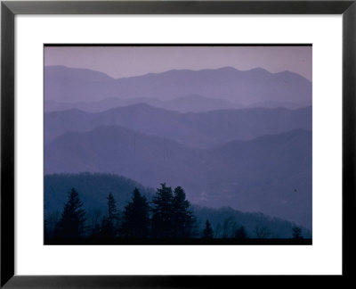 Beautiful Panoramic Of Blue Ridge Mountains With A Blue Haze Covering Them by Michael Mauney Pricing Limited Edition Print image