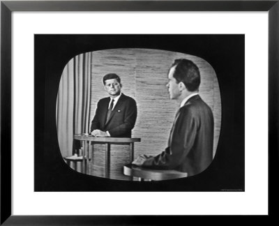 Presidential Candidate Richard M. Nixon Speaking During A Televised Debate by Paul Schutzer Pricing Limited Edition Print image