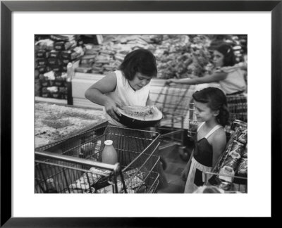 Kids In Supermarket, Experiment By Kroger Food Foundation, Children Let Loose In Kroger Supermarket by Francis Miller Pricing Limited Edition Print image