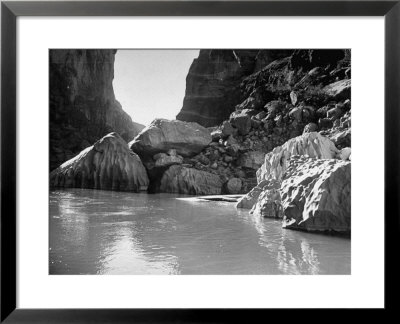 Mariscal Canyon, With Steep, Jagged Walls Rising Sharply From River, At Big Bend National Park by Myron Davis Pricing Limited Edition Print image