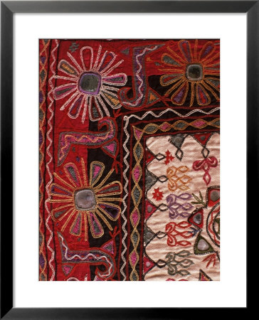 Traditional Rabari Tribal Embroidered Fabrics, Kutch, Gujarat State, India by John Henry Claude Wilson Pricing Limited Edition Print image