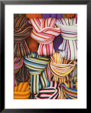 Colorful Scarfs For Sale At Market, Pisa, Italy by Dennis Flaherty Pricing Limited Edition Print image