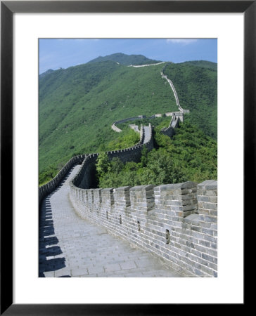 A Restored Section Of The Great Wall, Mutianyu, Northeast Of Beijing, China by Anthony Waltham Pricing Limited Edition Print image