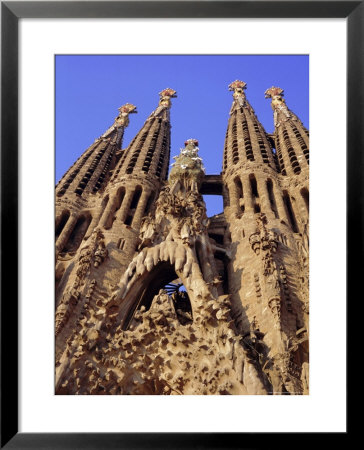 Sagrada Familia Cathedral By Gaudi, East Face Detail, Barcelona, Catalonia, Spain by Charles Bowman Pricing Limited Edition Print image