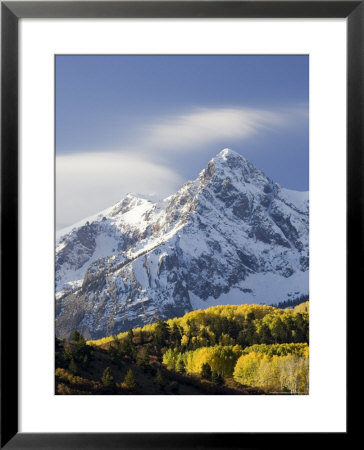 Snow Capped Mountain And Fall Colors, Dallas Divide, Colorado by James Hager Pricing Limited Edition Print image