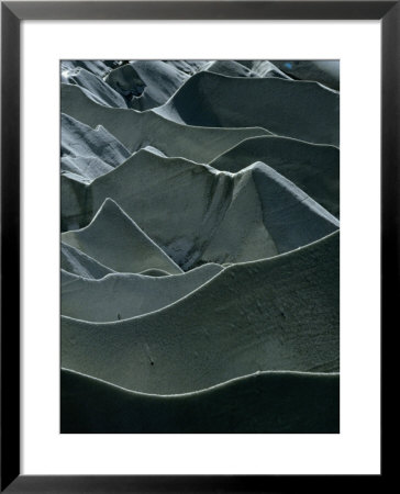 Sand Dunes In The Chinese Pamirs On Glacial Mt. Muztagata, Xijiang, China by Keren Su Pricing Limited Edition Print image