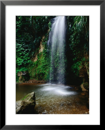 Toraille Waterfall, Soufriere by Holger Leue Pricing Limited Edition Print image