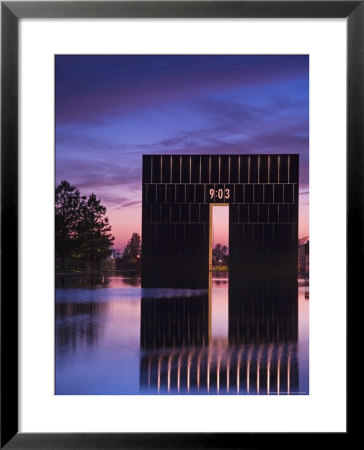 Gate Of Time And Reflecting Pool, Oklahoma City National Memorial by Richard Cummins Pricing Limited Edition Print image
