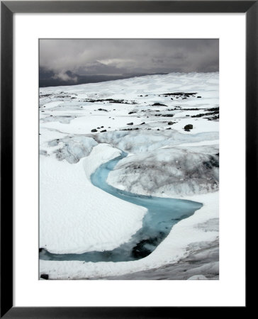 Stream On Top Of Mendenhall Glacier Near Juneau by Peter Ptschelinzew Pricing Limited Edition Print image