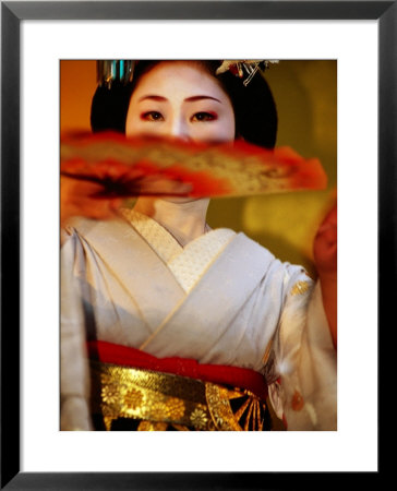 Maiko Dancer, Kyoto, Japan by Frank Carter Pricing Limited Edition Print image