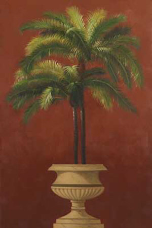 Potted Palm Red Iii by Welby Pricing Limited Edition Print image