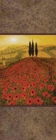 Poppy Field Panel I by Steve Thoms Pricing Limited Edition Print image