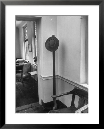 J. Robert Oppenheimer's Famous Porkpie Hat Which Hangs Outside Of His Office by Alfred Eisenstaedt Pricing Limited Edition Print image