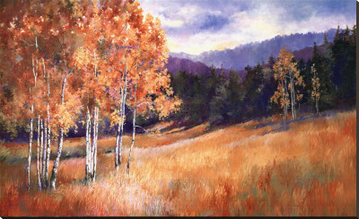 Luminous Aspens by Ann Ruttan Pricing Limited Edition Print image