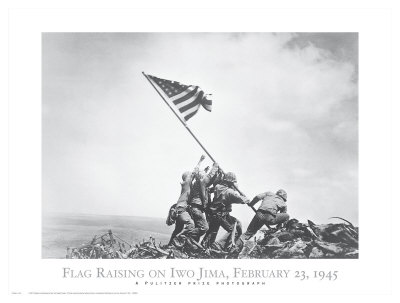 Flag Raising On Iwo Jima by Joe Rosenthal Pricing Limited Edition Print image