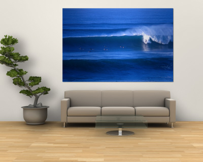 Surfers At Bells Beach, Torquay, Australia by Rodney Hyett Pricing Limited Edition Print image