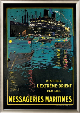 Messageries Maritime, Visitez L'extreme-Orient by Bernard Blacheire Pricing Limited Edition Print image