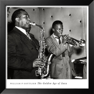 Charlie Parker And Miles Davis by William P. Gottlieb Pricing Limited Edition Print image
