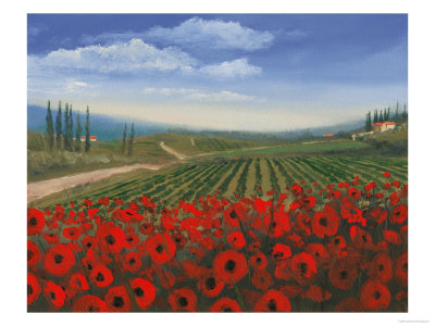 Red Poppies by Sophia Davidson Pricing Limited Edition Print image