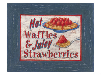 Waffles And Strawberries by Elizabeth Garrett Pricing Limited Edition Print image