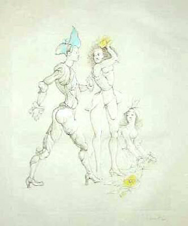 Scene De Theatre Ii by Leonor Fini Pricing Limited Edition Print image