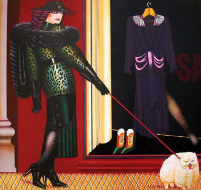 Elegante Et Son Petit Chien by Shimon Okshteyn Pricing Limited Edition Print image