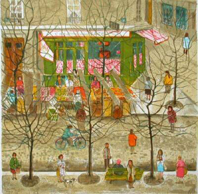 Le Restaurant by Nathalie Chabrier Pricing Limited Edition Print image