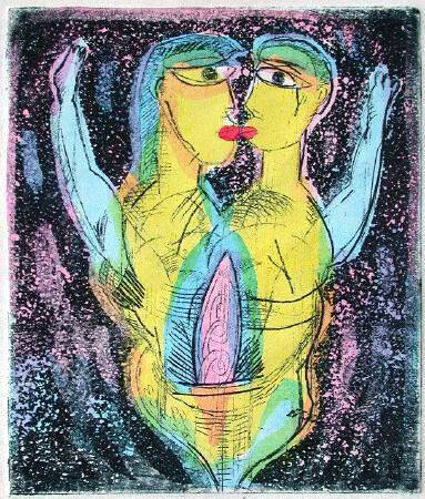 Couple I by Mario Murua Pricing Limited Edition Print image