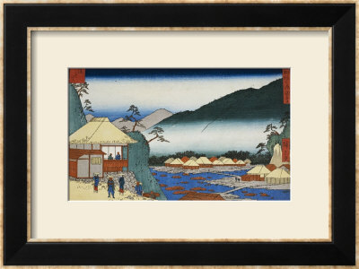View From Seven Hot Springs At Hakone by Ando Hiroshige Pricing Limited Edition Print image