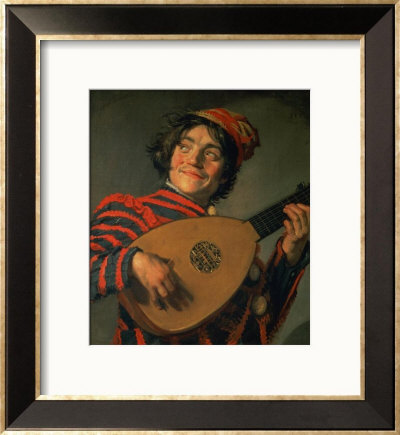 Portrait Of A Jester With A Lute by Frans Hals Pricing Limited Edition Print image