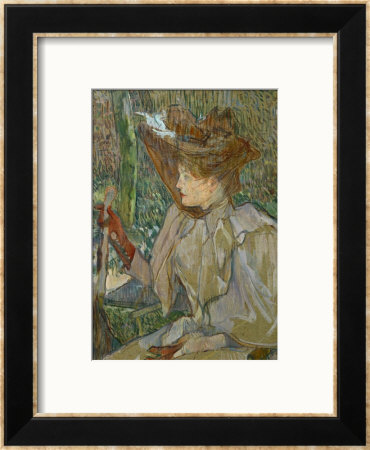 Woman With Gloves (Honorine Platzer), 1891 by Henri De Toulouse-Lautrec Pricing Limited Edition Print image