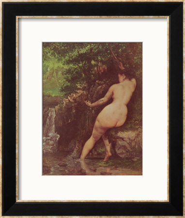 The Source Or Bather At The Source, 1868 by Gustave Courbet Pricing Limited Edition Print image