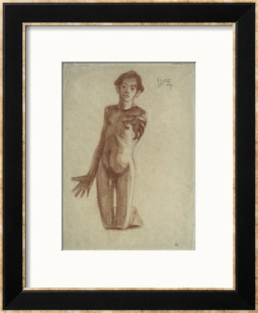 Kniender Junger Mann by Egon Schiele Pricing Limited Edition Print image