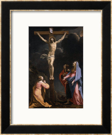 Christ On The Cross With The Magdalen by Eustache Le Sueur Pricing Limited Edition Print image