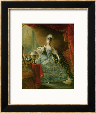Portrait Of Marie Antoinette Queen Of France by Jacques Fabien Gautier D'agoty Pricing Limited Edition Print image