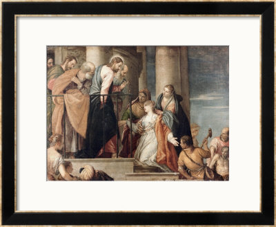 Healing The Woman With The Issue Of Blood by Paolo Veronese Pricing Limited Edition Print image