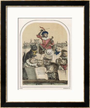 The Concert Des Chats, A Feature Of The Foire De Saint- Germain by Louis Lassalle Pricing Limited Edition Print image