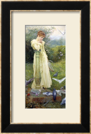 Feeding The Doves by Edward Killingworth Johnson Pricing Limited Edition Print image