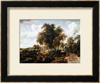 Road On The Dyke by Meindert Hobbema Pricing Limited Edition Print image