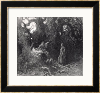 Merlin In The Forest Of Broceliande, From Orlando Furioso by Gustave Doré Pricing Limited Edition Print image