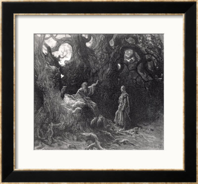 Merlin In The Forest Of Broceliande, From Orlando Furioso by Gustave Dore Pricing Limited Edition Print image