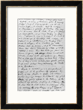 Letter To Richard Wagner (1813-83) 17Th February 1860 by Charles Pierre Baudelaire Pricing Limited Edition Print image