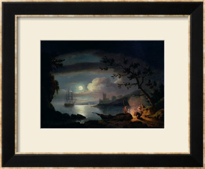 Teignmouth By Moonlight by Thomas Luny Pricing Limited Edition Print image