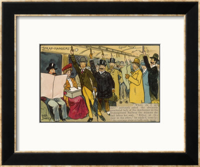 London Underground: Strap-Hangers by George Davey Pricing Limited Edition Print image