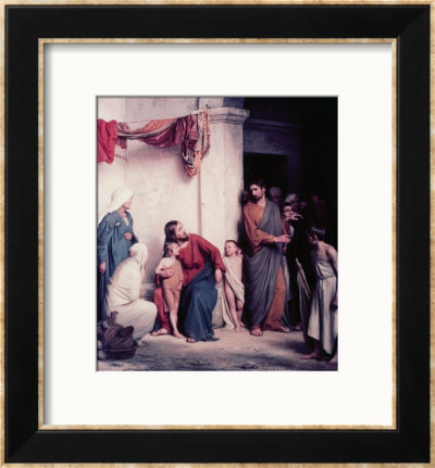 The Children Welcomed by Carl Bloch Pricing Limited Edition Print image