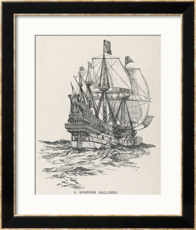 Spanish Galleon Of The Type That Sailed With The Armada In 1588 by W. Edward Wigfull Pricing Limited Edition Print image