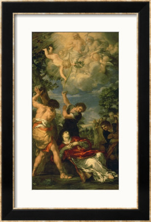 The Martyrdom Of Saint Stephen, 1660 by Pietro Da Cortona Pricing Limited Edition Print image