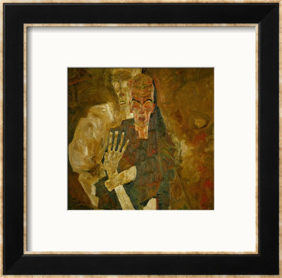 Death And Mann, Tod Und Mann Or Selbstseher (Ii) by Egon Schiele Pricing Limited Edition Print image